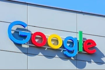 Google logo on a building